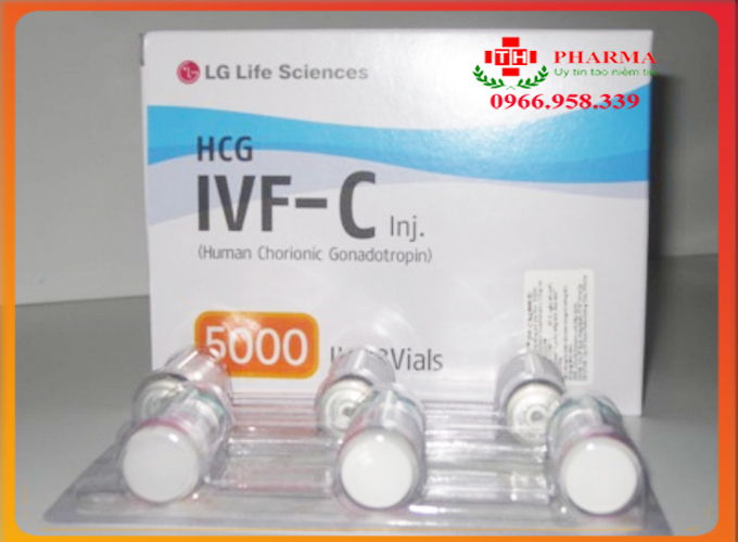 Thuốc kích rụng trứng IVF-C (HCG) 1000IU, 5000IU mua ở đâu, giá bao nhiêu?
